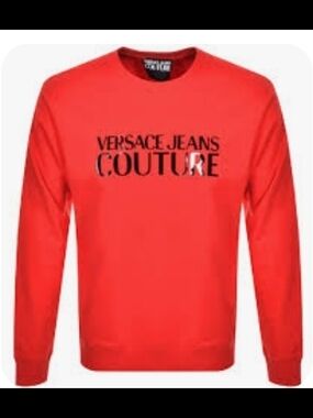 Versace Metallic Logo Crewneck Sweatshirt